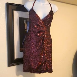 Gorgeous special occasion dress Rust Red